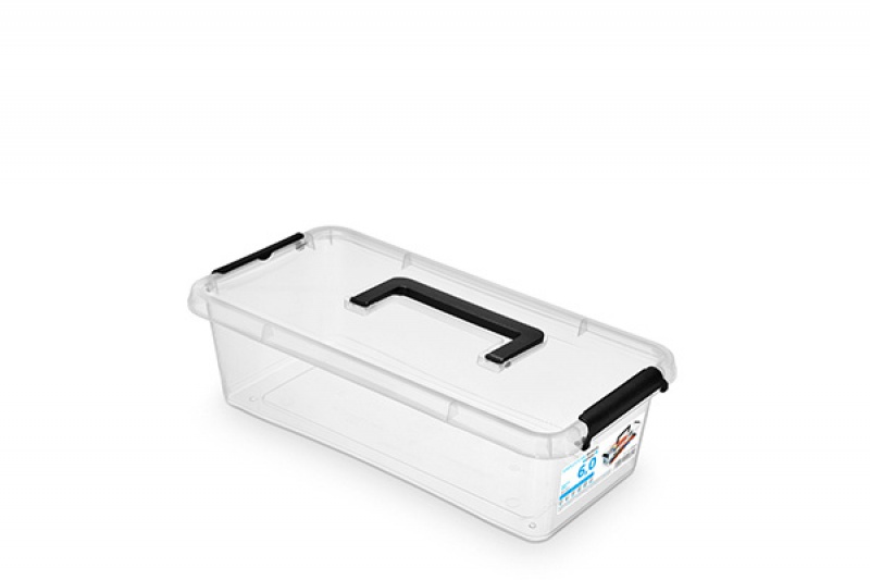 276267-266066-pojemnik_do_przechowywania_orplast_simple_bo-800w-1 Pojemnik do przechowywania MOXOM Simple box, 6l, z rączką, transparentny - obrazek 1