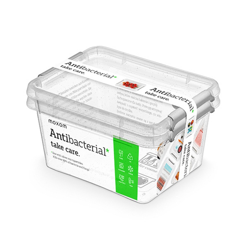 276283-266083-zestaw_pojemnikow_antybakteryjnych_orplast_a-800w Zestaw pojemników antybakteryjnych MOXOM Antibacterial, 2x1,6l, transparentny - obrazek 1