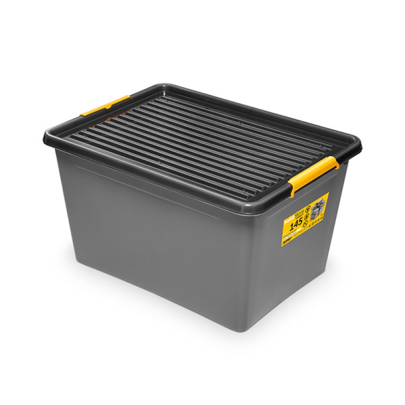 276287-266087-pojemnik_do_przechowywania_orplast_solidstor-800w-1 Pojemnik do przechowywania MOXOM Solidstore box, na kółkach, 145l, szary - obrazek 1