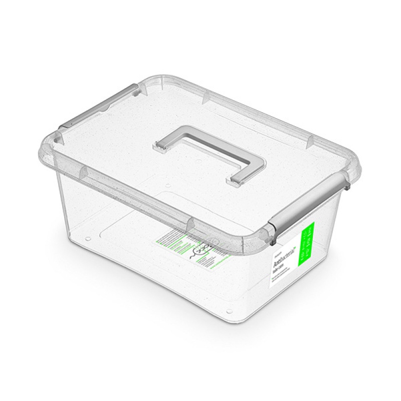 276299-266100-pojemnik_antybakteryjny_orplast_antibacteria-800w-1 Pojemnik antybakteryjny MOXOM Antibacterial, z rączką, 12,5l, transparentny - obrazek 1