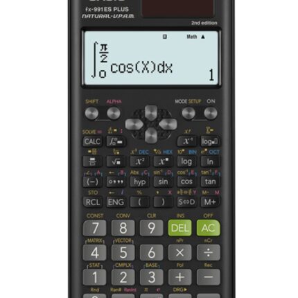 Kalkulator naukowy CASIO FX-991ESPLUS-2-B, 417 fukncji, 77x162mm, czarny