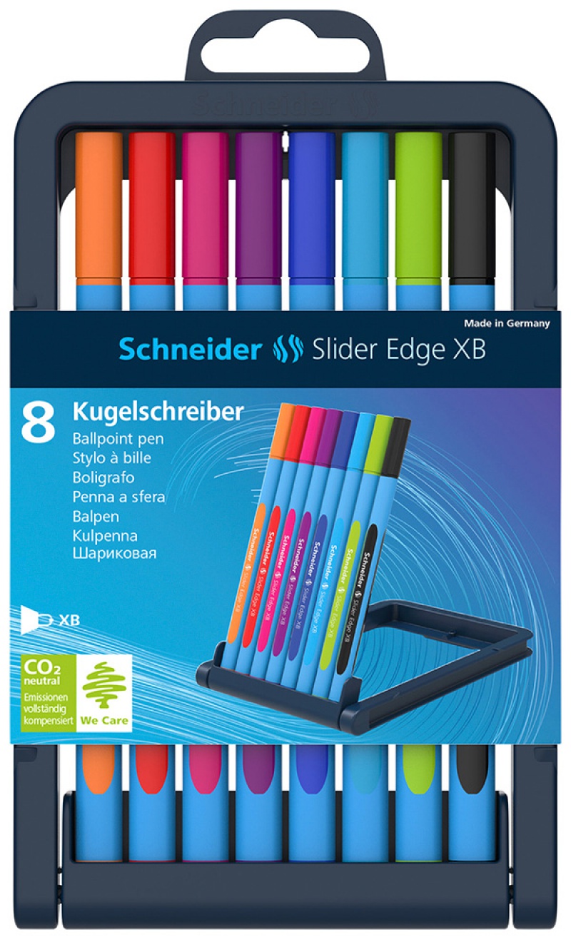 276706-266171-zestaw_dlugopisow_schneider_slider_edge_xb_8-800w Zestaw długopisów SCHNEIDER Slider Edge, XB, 8 szt., miks kolorów - obrazek 1