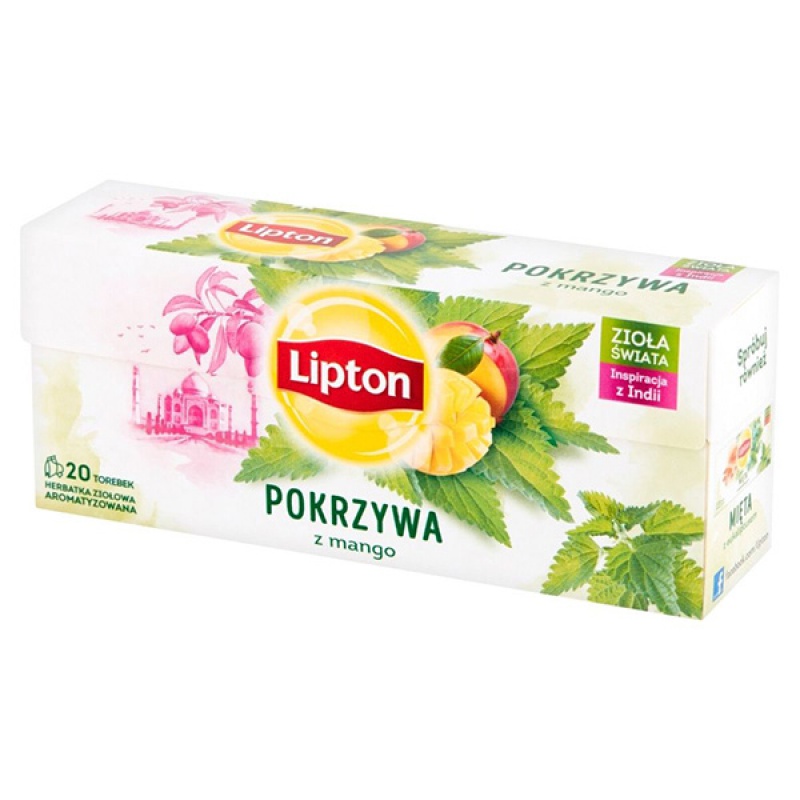 277600-270786-herbata_lipton_20_torebek_ziolowa_z_pokrzywa-800w-1 Herbata LIPTON ziołowa, pokrzywa z mango, 20 torebek - obrazek 1