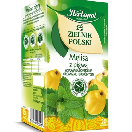 Herbata HERBAPOL Zielnik Polski, 20 torebek, melisa z pigwą