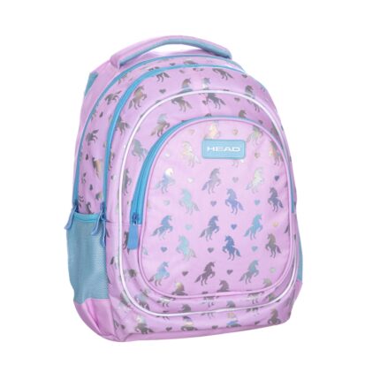 PLECAK HEAD HOLO EFFECT UNICORN'S HEART, AB330 DLA DZIEWCZYNKI KLASA 1 - 3