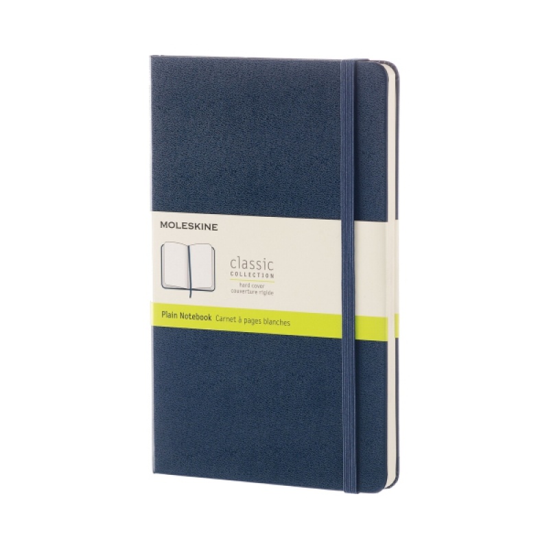 280035-278427-notes_moleskine_classic_l_13x21cm_gladki_twa-800w Notes MOLESKINE Classic L (13x21cm) gładki, twarda oprawa, sapphire blue, 240 stron, niebieski - obrazek 1
