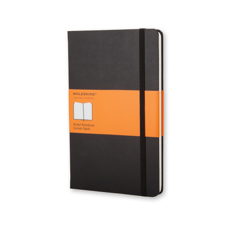 280101-278436-notes_moleskine_classic_l_13x21cm_w_linie_tw-800w Notes MOLESKINE Classic L (13x21cm) w linie, twarda oprawa, 240 stron, czarny - obrazek 1
