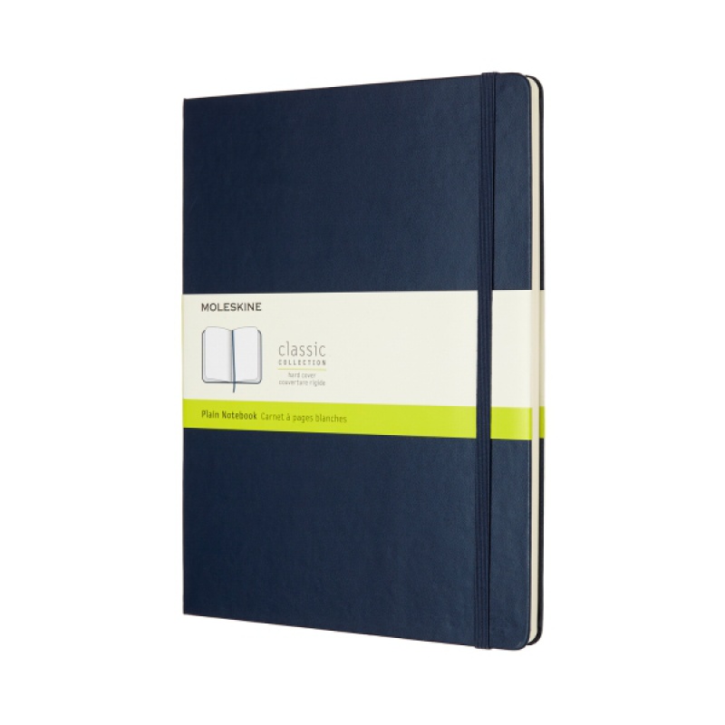 280215-278462-notes_moleskine_classic_xl_19x25cm_gladki_tw-800w Notes MOLESKINE Classic XL (19x25cm) gładki, twarda oprawa, sapphire blue, 192 strony, niebieski - obrazek 1