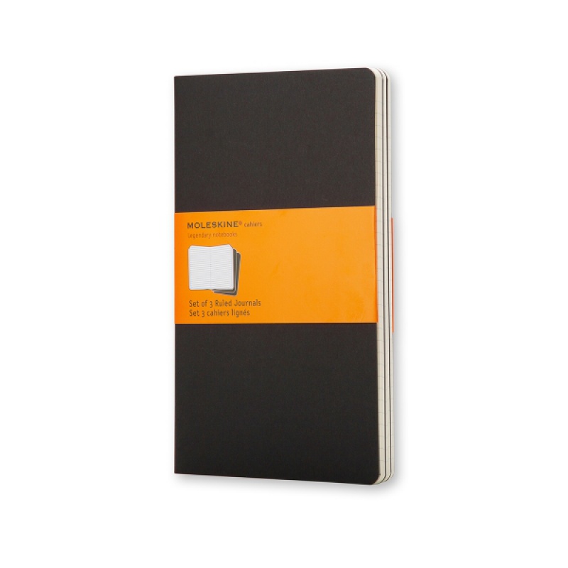 280688-278515-zestaw_3_zeszytow_moleskine_cahier_journals_-800w Zestaw 3 Zeszytów MOLESKINE Cahier Journals P (9x14cm) w linie, 64 strony, czarny - obrazek 1