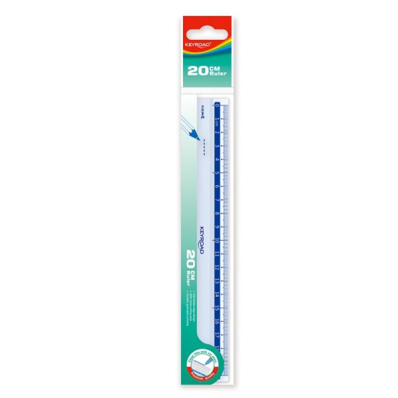 280837-278761-linijka_plastikowa_keyroad_20_cm_zawieszka_t-800w Linijka plastikowa KEYROAD, 20 cm, zawieszka, transparentna - obrazek 1
