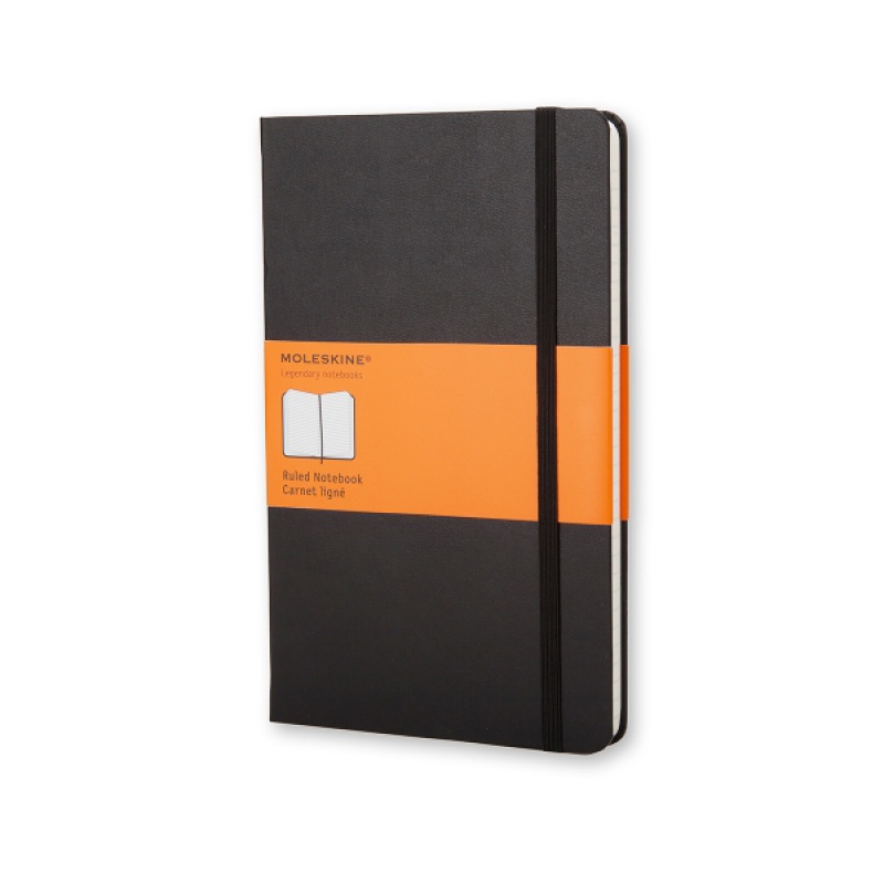 280927-278455-notes_moleskine_classic_p_9x14cm_w_linie_twa-800w Notes MOLESKINE Classic P (9x14cm) w linie, twarda oprawa, 192 strony, czarny - obrazek 1