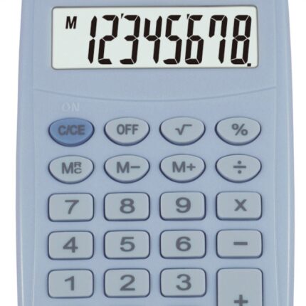 Kalkulator kieszonkowy VECTOR KAV VC-210III, 8- cyfrowy ,64x98,5mm, jasnoniebieski