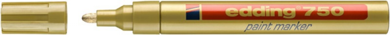 283967-289028-marker_olejowy_e_750_edding_2_4mm_zloty-800w Marker olejowy e-750 EDDING, 2-4mm, złoty (opakowanie 10 szt.) - obrazek 1