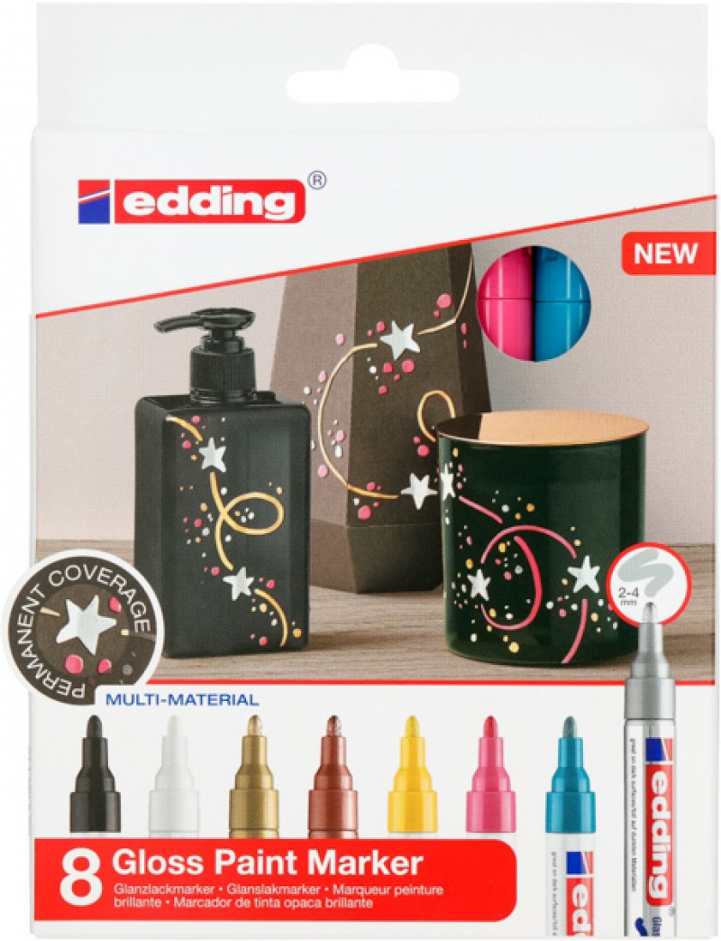 284042-289068-marker_olejowy_polyskujacy_e_750_edding_2_4m-800w Marker olejowy połyskujący e-750 EDDING, 2-4mm, 8 kolorów - obrazek 1