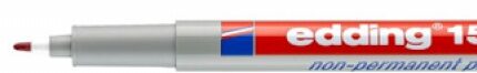 Marker zmywalny e-152 M EDDING, 1mm, czerwony (opakowanie 10 szt.)