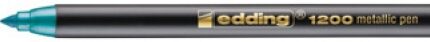 Pisak z cienką końcówką e-1200 EDDING, 1-3mm, metaliczny zielony
