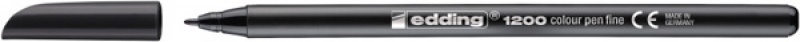 284272-289185-pisak_z_cienka_koncowka_e_1200_edding_1mm_cz-800w Pisak z cienką końcówką e-1200 EDDING, 1mm, czarny - obrazek 1