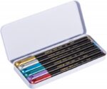 Pisaki metaliczne e-1200/6 EDDING, 1-3mm, 6 szt., mix kolorów - obrazek 2