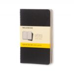 Zestaw 3 Zeszytów MOLESKINE Cahier Journals P (9x14cm) w kratkę, 64 strony, czarny