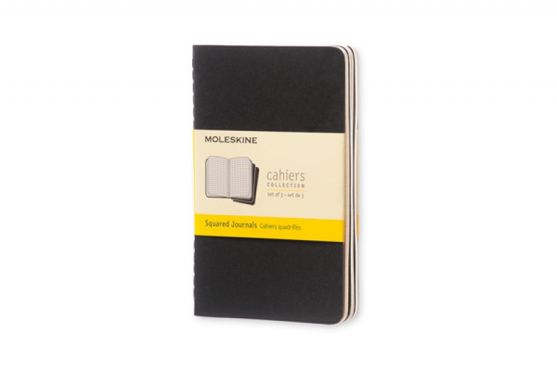 284509-289495-zestaw_3_zeszytow_moleskine_cahier_journals_-800w Zestaw 3 Zeszytów MOLESKINE Cahier Journals P (9x14cm) w kratkę, 64 strony, czarny - obrazek 1