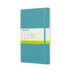 Notes MOLESKINE L (13x21 cm) gładki, miękka oprawa, reef blue, 192 strony, niebieski