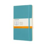 Notes MOLESKINE L (13x21 cm) w linie, miękka oprawa, reef blue, 192 strony, niebieski