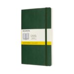 Notes MOLESKINE L (13x21cm) w kratkę, miękka oprawa, myrtle green, 192 strony, zielony
