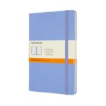 Notes MOLESKINE Classic L (13x21 cm) w linie, twarda oprawa, hydrangea blue, 240 stron, niebieski