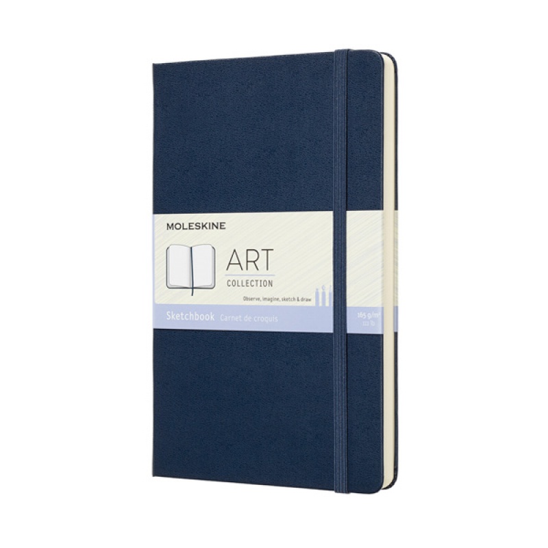 284667-289509-szkicownik_moleskine_l_13x21cm_szafirowy_twa-800w Szkicownik MOLESKINE L (13x21cm), szafirowy, twarda oprawa, 104 strony, niebieski - obrazek 1