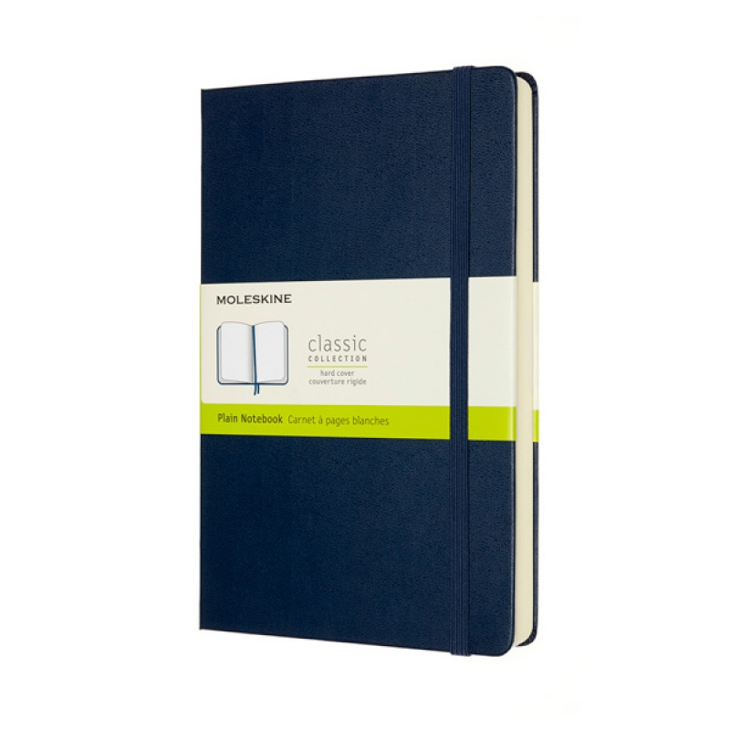 284746-289517-notes_moleskine_classic_l_13x21_cm_gladki_tw-800w Notes MOLESKINE Classic L (13x21 cm) gładki, twarda oprawa, sapphire blue, 400 stron, niebieski - obrazek 1