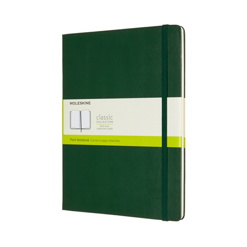 284831-289524-notes_moleskine_classic_xl_19x25cm_gladki_tw-800w Notes MOLESKINE Classic XL (19x25cm) gładki, twarda oprawa, myrtle green, 192 strony, zielony - obrazek 1