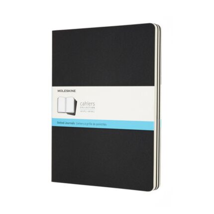 Zestaw 3 Zeszytów MOLESKINE Cahier Journals XL (19x25cm) w kropki, 120 stron, czarny