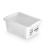 Pojemnik do przechowywania MOXOM, White Line Box, 12,5l, biały