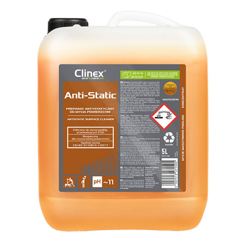 285566-290935-preparat_antystatyczny_do_mycia_powierzchni_-800w Preparat antystatyczny CLINEX Anti-Static, do mycia powierzchni, 5l - obrazek 1