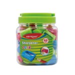 Temperówka KEYROAD Cute, plastikowa, pojedyncza, tuba, mix kolorów (opakowanie 60 szt.)