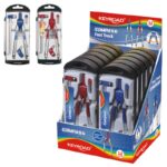 Cyrkiel KEYROAD Fast-Track, metalowy, w etui, display, mix kolorów (pakiet 12 opakowań)