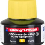 Tusz do uzupełniania zakreślaczy e-HTK 25 EDDING, żółty