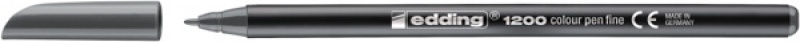 288661-301101-pisak_z_cienka_koncowka_e_1200_edding_1_mm_s-800w Pisak z cienką końcówką e-1200 EDDING, 1 mm, szary - obrazek 1