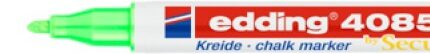 Marker kredowy e-4085 EDDING, 1-2 mm, neonowy zielony (opakowanie 10 szt.)