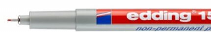 Foliopis zmywalny e-150 S EDDING, 0,3 mm, czerwony
