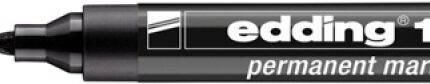 Marker permanentny e-103 EDDING, czarny (opakowanie 10 szt.)