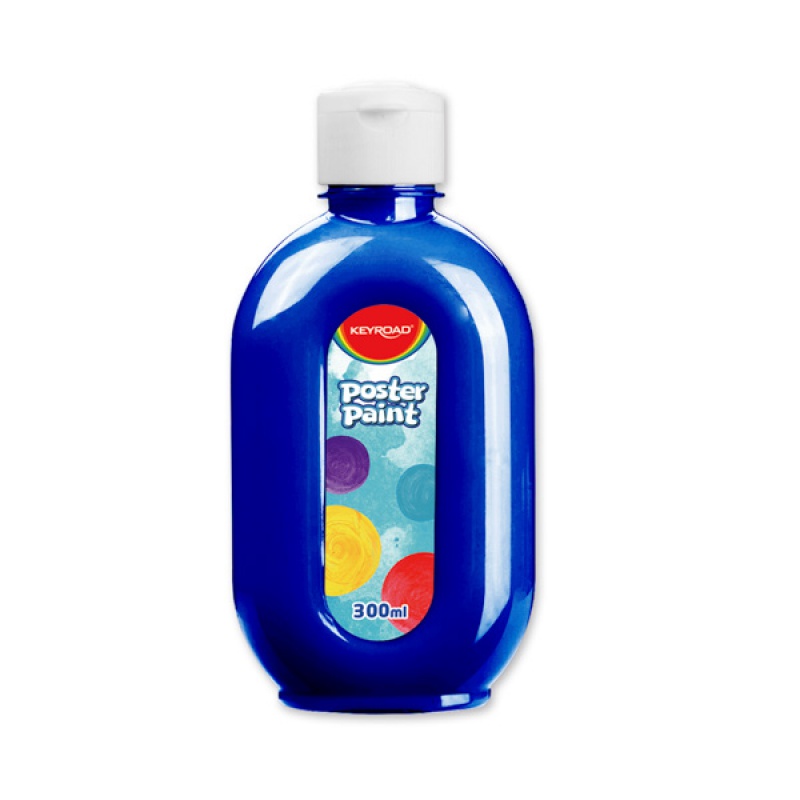 290342-306140-farba_plakatowa_keyroad_300ml_butelka_niebie-800w Farba plakatowa KEYROAD, 300ml, butelka, niebieska - obrazek 1
