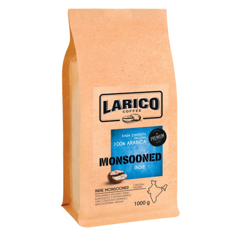 295602-322817-kawa_larico_monsooned_ziarnista_1000g-800w-1 Kawa LARICO Monsooned, ziarnista, 1000g (opakowanie 3 szt.) - obrazek 1