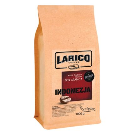 Kawa LARICO Indonezja Sumatra, ziarnista, 1000g (opakowanie 3 szt.)