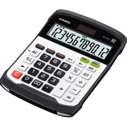 Kalkulator wodoodporny CASIO WD-320MT-B, 12-cyfrowy, 144,5x194,5mm, kartonik, biały