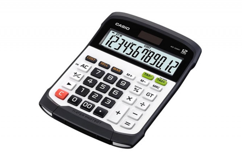 296335-323629-kopia_kalkulator_wodoodporny_casio_wd_320mt_-800w Kalkulator wodoodporny CASIO WD-320MT-B, 12-cyfrowy, 144,5x194,5mm, kartonik, biały - obrazek 1