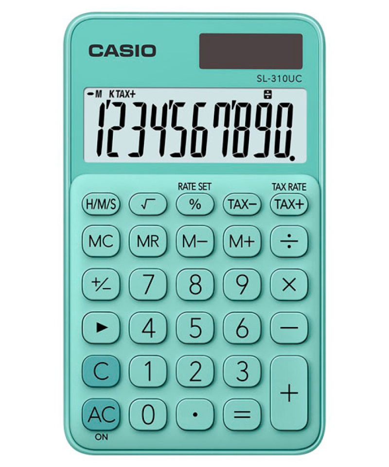 296418-324338-kopia_kalkulator_kieszonkowy_casio_sl_310uc_-800w Kalkulator kieszonkowy CASIO SL-310UC-GN-B, 10-cyfrowy, 70x118mm, kartonik, zielony - obrazek 1