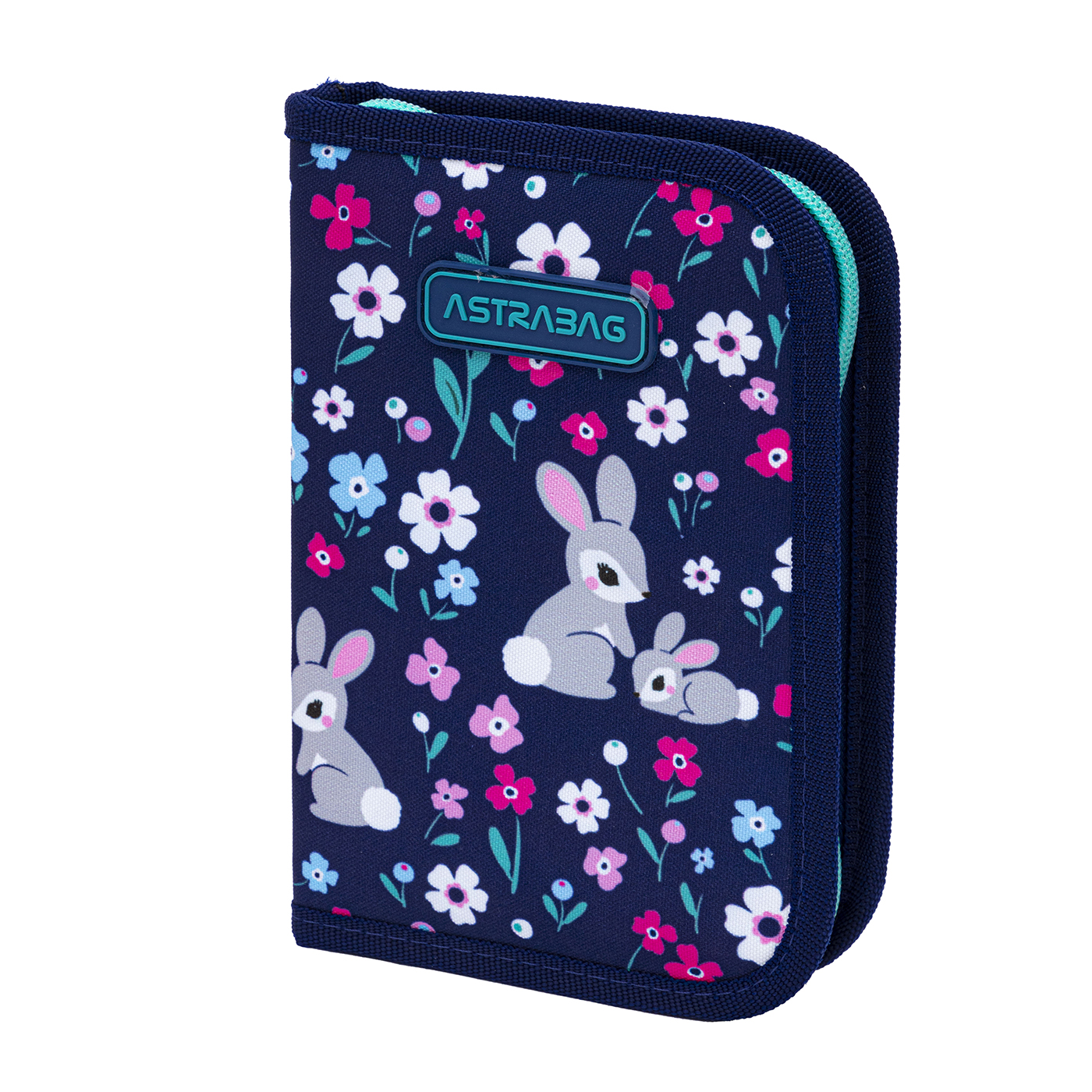 Piórnik pojedynczy jednoklapkowy z wyposażeniem ASTRABAG BABY BUNNY, AC11 Piórnik pojedynczy jednoklapkowy z wyposażeniem ASTRABAG BABY BUNNY, AC11 - obrazek 1