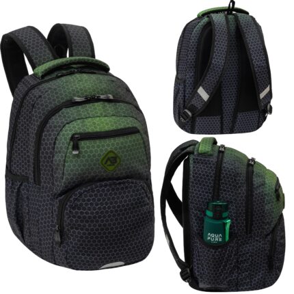 Plecak ABAG HEXAGON GREEN OMBRE, AB200