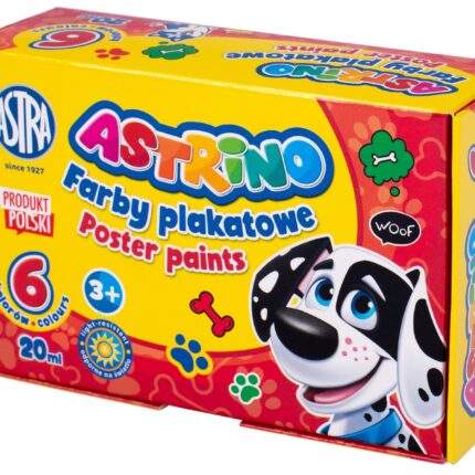 Farby plakatowe Astrino 6 kol x 20 ml